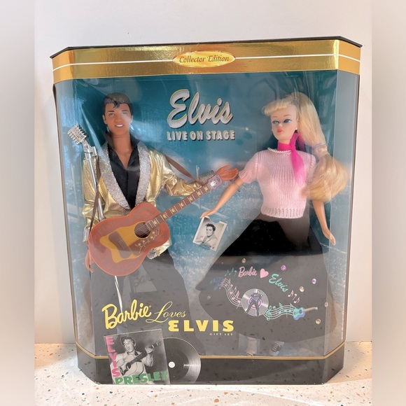 Barbie‎ & Elvis Presley Mattel Toy Barbie Dolls Set Collector Edition 1996 - Picture 4 of 9